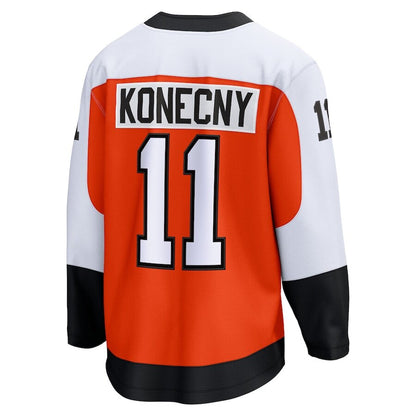 Men's Philadelphia Flyers Travis Konecny Burnt Orange Jersey