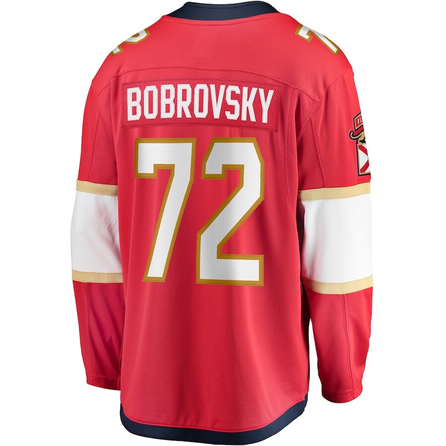 Men's Florida Panthers Sergei Bobrovsky Red Jersey