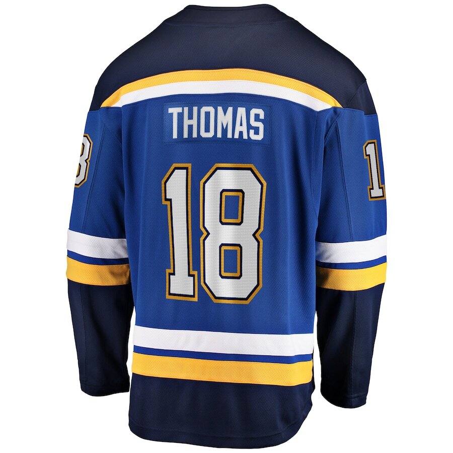 Men's St. Louis Blues Robert Thomas Blue Jersey