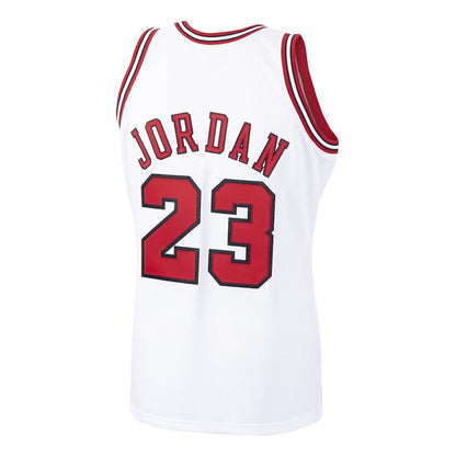 Men's Chicago Bulls Michael Jordan White Jersey