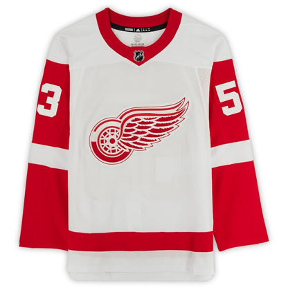 Men's Detroit Red Wings Moritz Seider White Jersey