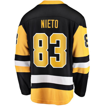 Men's Pittsburgh Penguins Matt Nieto Black Jersey