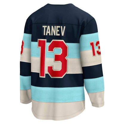 Men's Seattle Kraken Brandon Tanev Deep Sea Blue Jersey