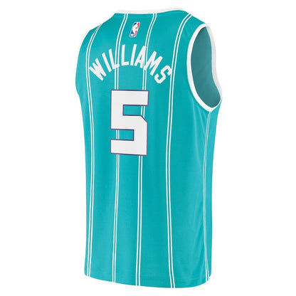 Men's Charlotte Hornets Mark Williams Teal Jersey