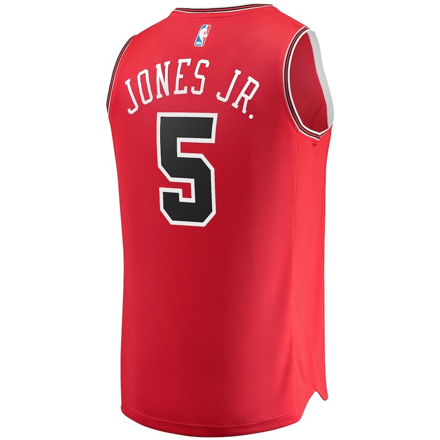 Men's Chicago Bulls Derrick Jones Jr. Red Jersey