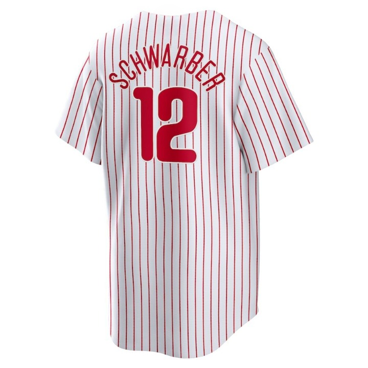 Men's Philadelphia Phillies Kyle Schwarber White Jersey