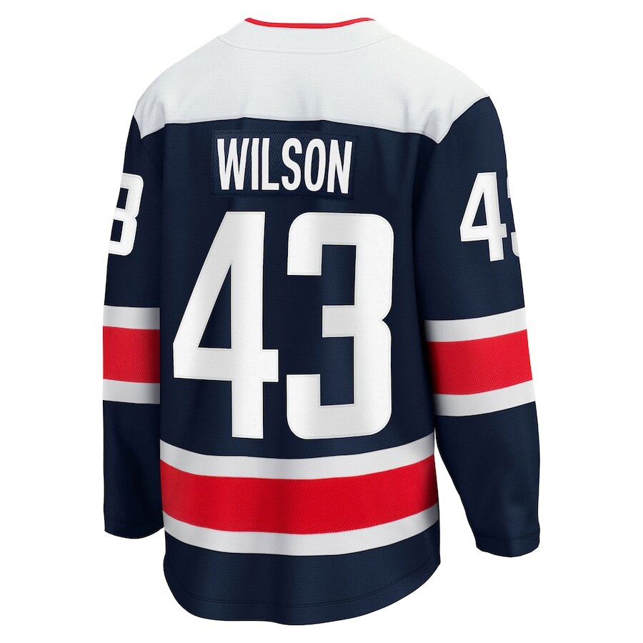 Men's Washington Capitals Tom Wilson Navy Alternate Jersey