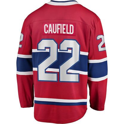 Men's Montreal Canadiens Cole Caufield Red Jersey