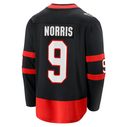 Men's Ottawa Senators Josh Norris Black Jersey