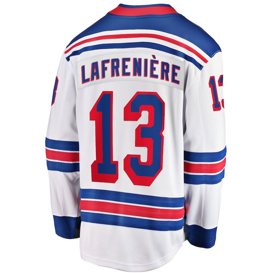 Men's New York Rangers Alexis Lafrenière White Jersey