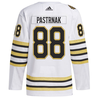 Men's Boston Bruins David Pastrnak White Jersey