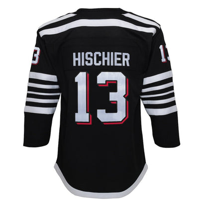 Men's New Jersey Devils Nico Hischier Black Alternate Jersey