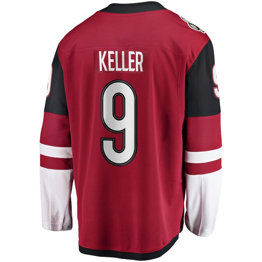 Men's Arizona Coyotes Clayton Keller Garnet Jersey