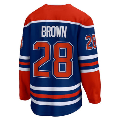 Men's Edmonton Oilers Connor Brown Royal Jersey