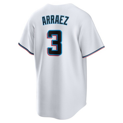 Men's Miami Marlins Luis Arraez White Jersey