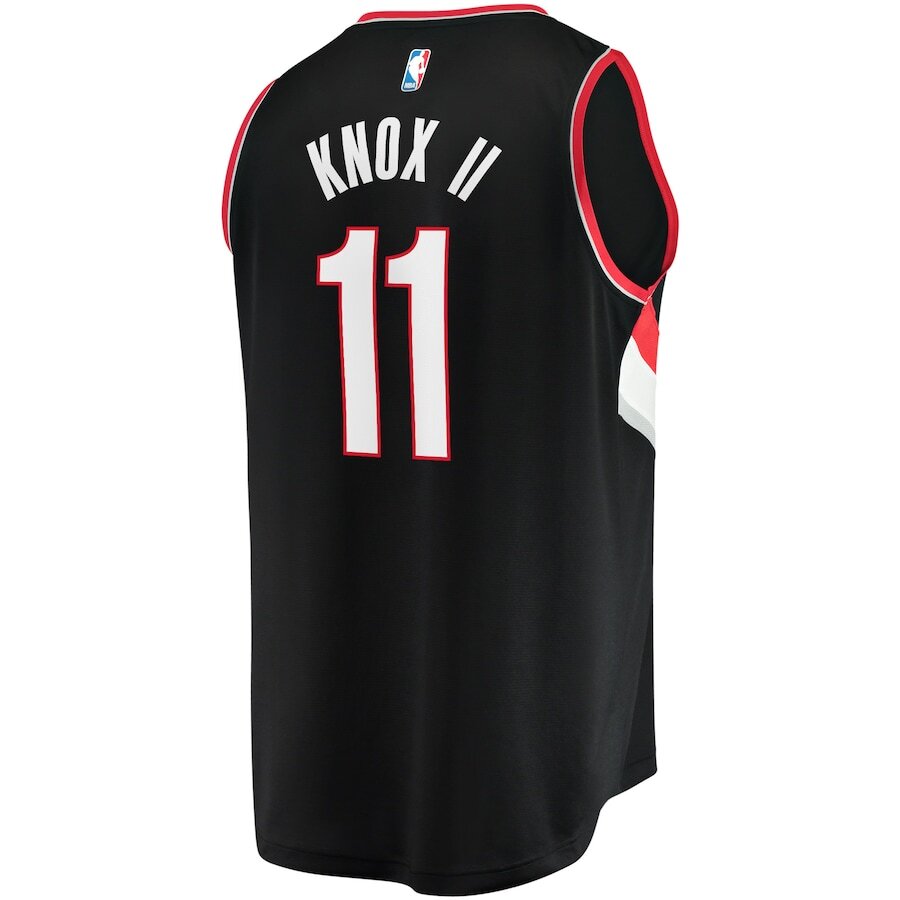 Men's Portland Trail Blazers Kevin Knox II Black Jersey