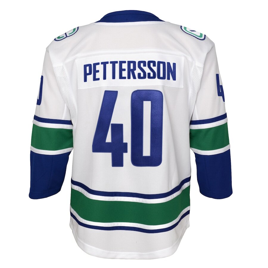 Men's Vancouver Canucks Elias Pettersson White Jersey