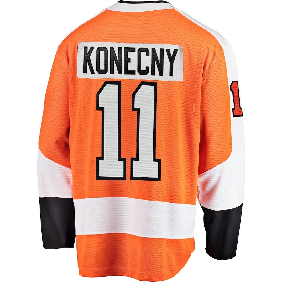 Men's Philadelphia Flyers Travis Konecny Orange Jersey