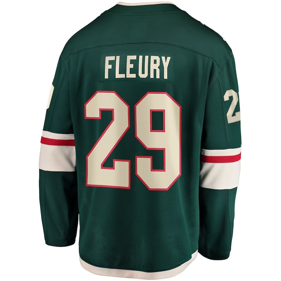 Men's Minnesota Wild Marc-Andre Fleury Green Jersey