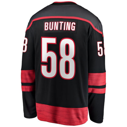 Men's Carolina Hurricanes Michael Bunting Black Jersey