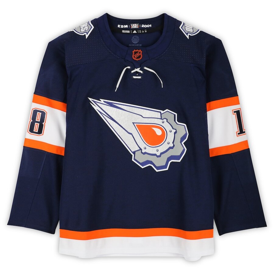 Men's Edmonton Oilers Zach Hyman Reverse Retro Jersey