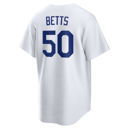 Men's Los Angeles Dodgers Mookie Betts White Jersey