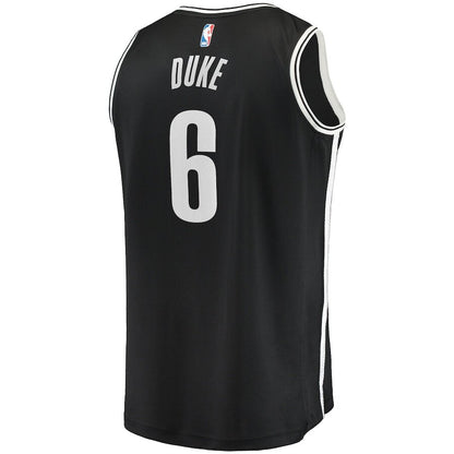 Men's Brooklyn Nets David Duke Jr. Black Jersey