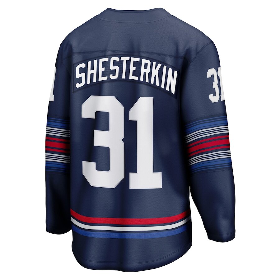 Men's New York Rangers Igor Shesterkin Navy Alternate Jersey