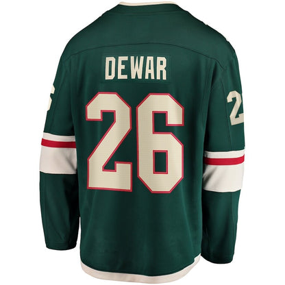 Men's Minnesota Wild Connor Dewar Green Jersey