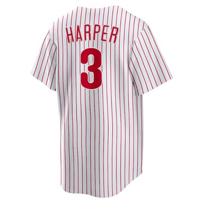 Men's Philadelphia Phillies Bryce Harper White Jersey