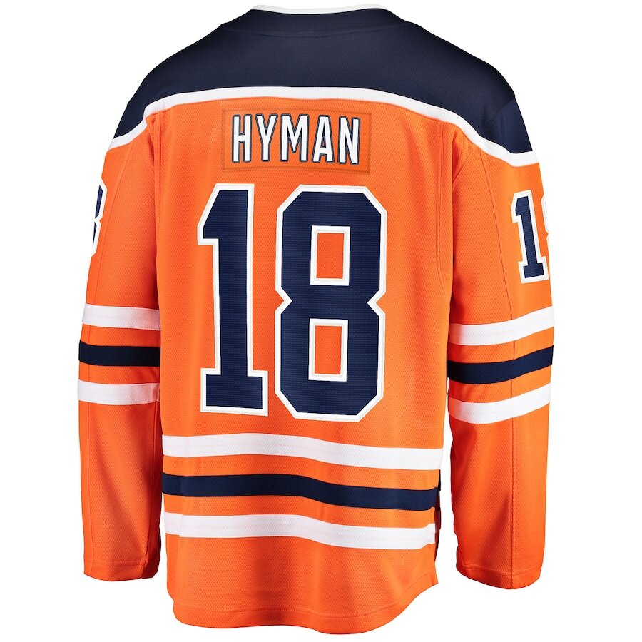 Men's Edmonton Oilers Zach Hyman Orange Jersey