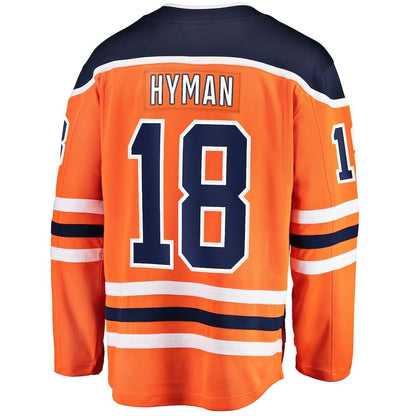 Men's Edmonton Oilers Zach Hyman Orange Jersey