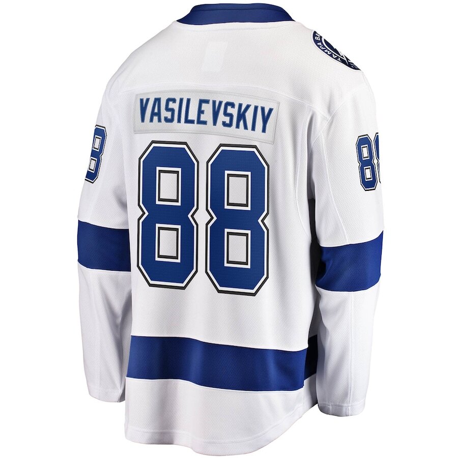 Men's Tampa Bay Lightning Andrei Vasilevskiy White Jersey