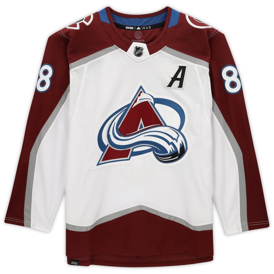 Men's Colorado Avalanche Cale Makar White Jersey