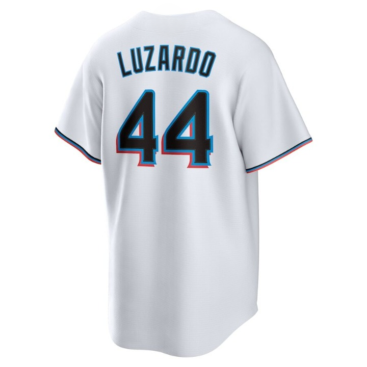 Men's Miami Marlins Jesús Luzardo White Jersey