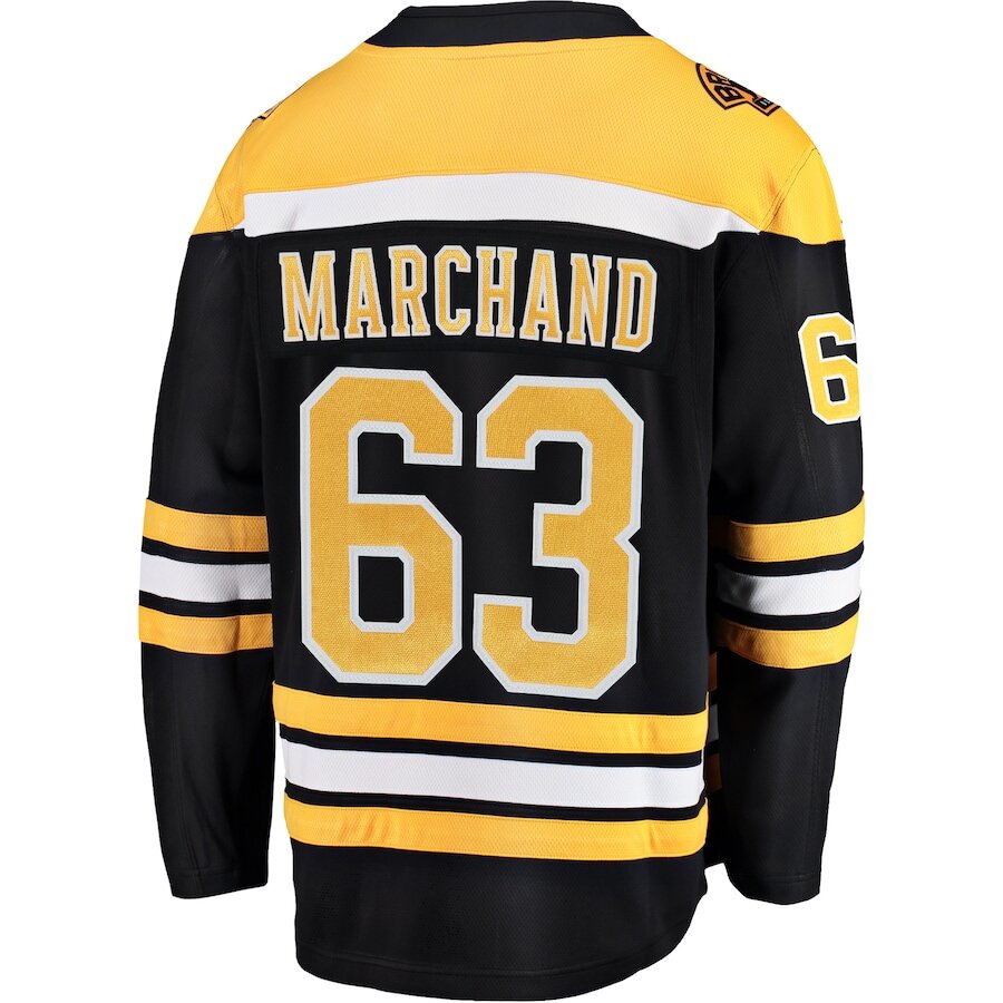 Men's Boston Bruins Brad Marchand Black Alternate Jersey