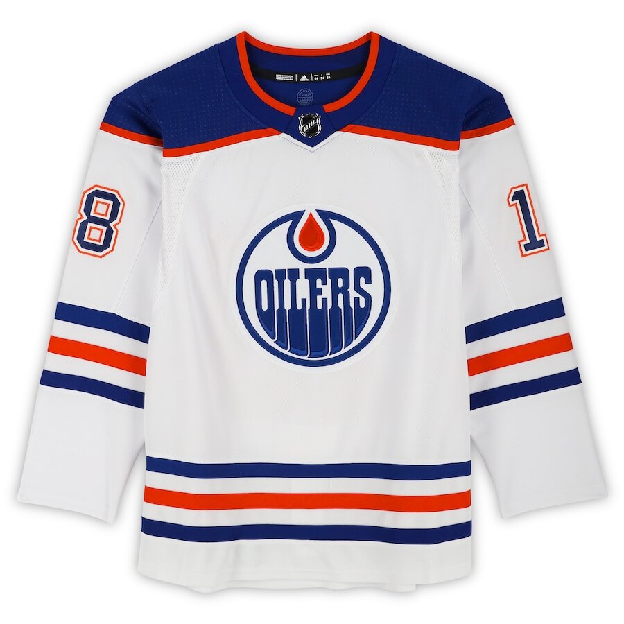 Men's Edmonton Oilers Zach Hyman White Jersey