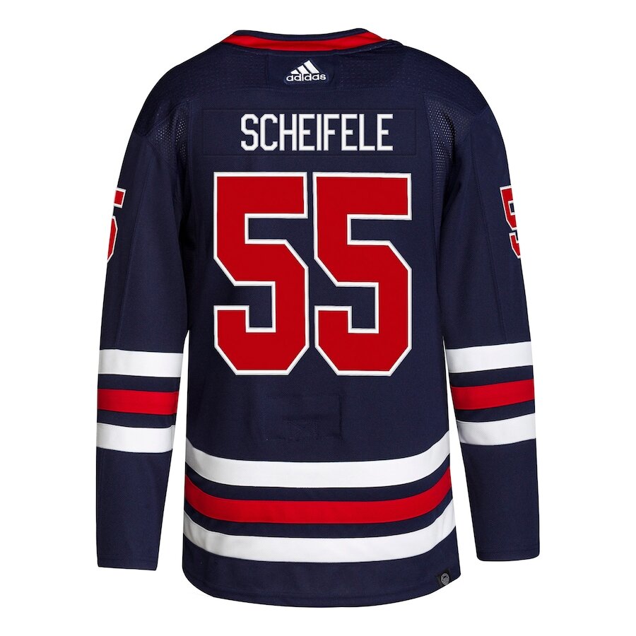 Men's Winnipeg Jets Mark Scheifele Navy Alternate Jersey