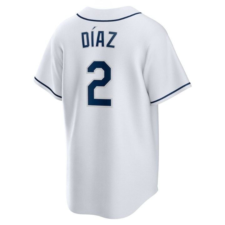 Men's Tampa Bay Rays Yandy Díaz White Jersey