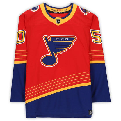 Men's St. Louis Blues Jordan Binnington Red Jersey