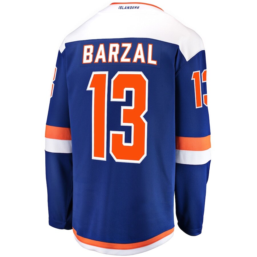 Men's New York Islanders Mathew Barzal Blue Alternate Jersey