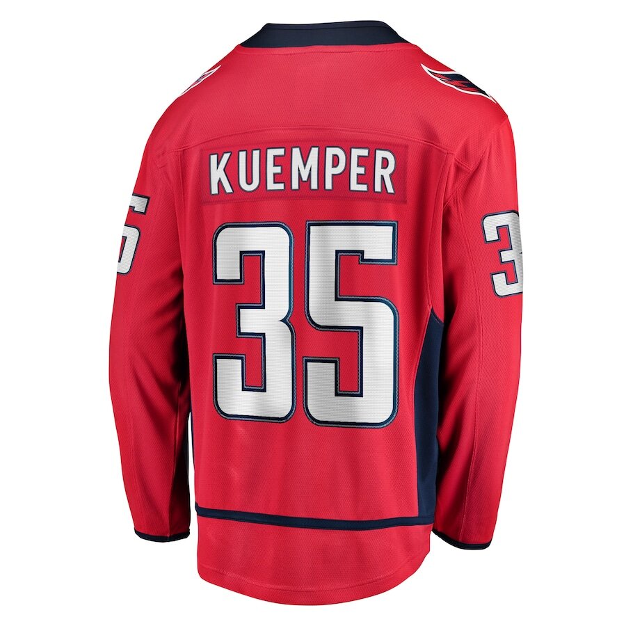 Men's Washington Capitals Darcy Kuemper Red Jersey