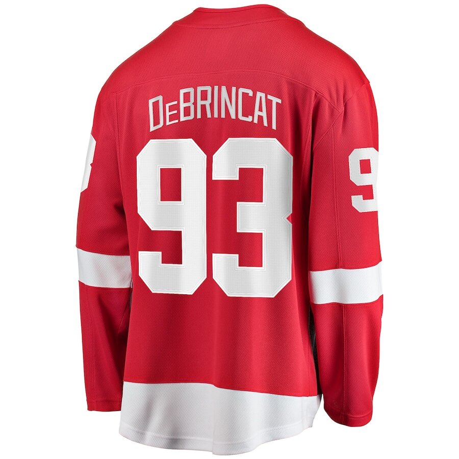 Men's Detroit Red Wings Alex DeBrincat Red Jersey