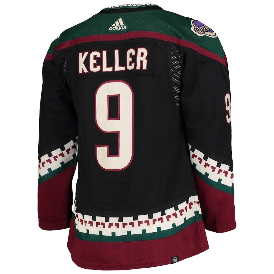 Men's Arizona Coyotes Clayton Keller Black Alternate Jersey