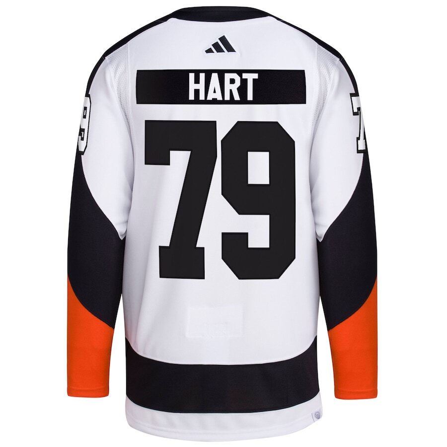 Men's Philadelphia Flyers Carter Hart White Reverse Retro Jersey