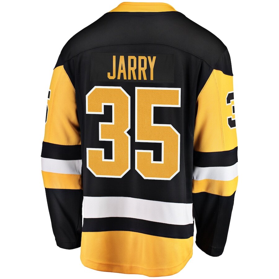 Men's Pittsburgh Penguins Tristan Jarry Black Jersey