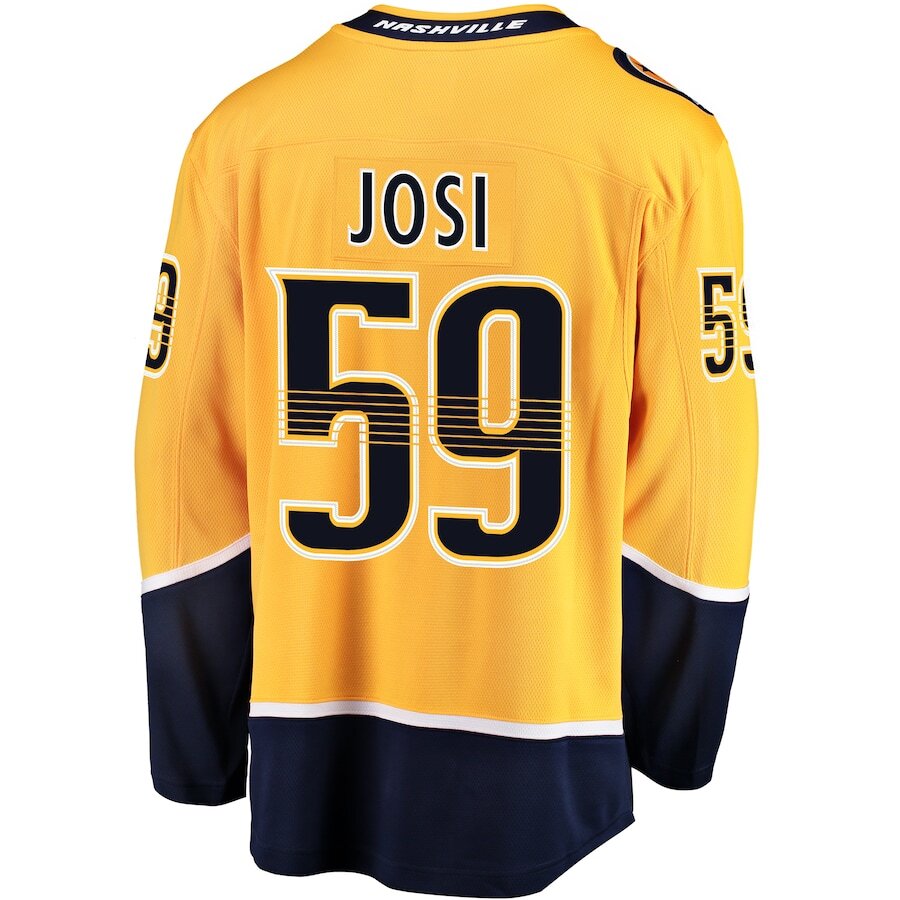 Men's Nashville Predators Roman Josi Gold Jersey