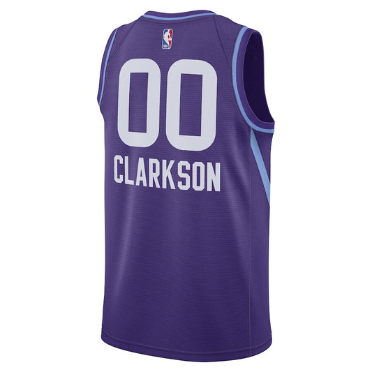 Utah Jazz Jordan Clarkson Purple Jersey