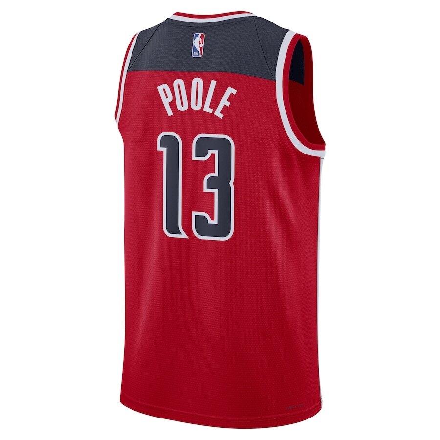 Washington Wizards Jordan Poole Red Jersey