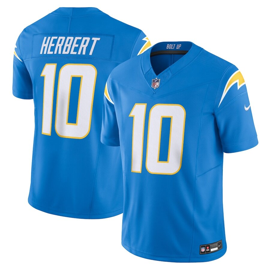 Youth Los Angeles Chargers Justin Herbert Powder Blue Jersey